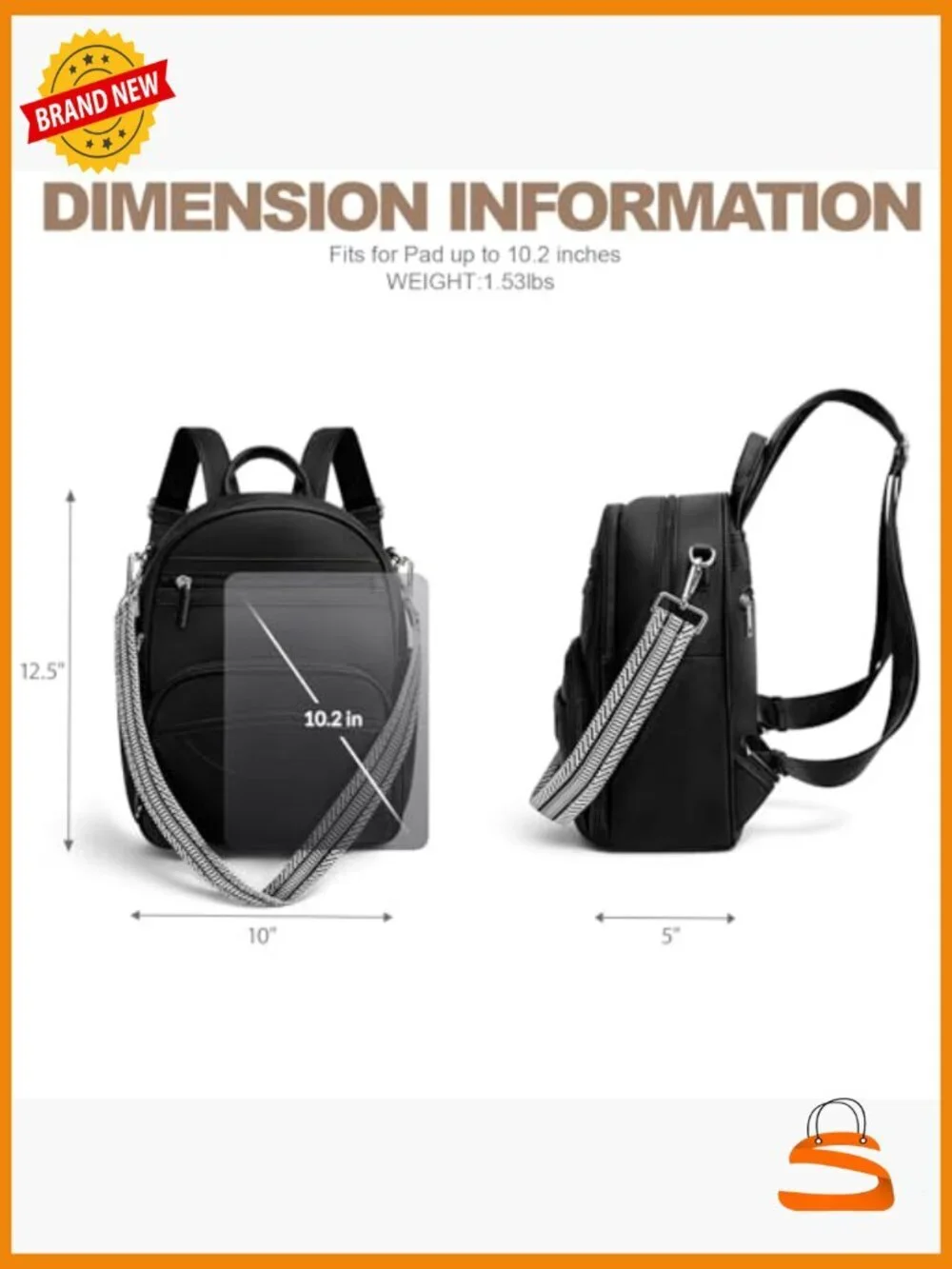 Mini Backpack Purse Vegan Leather with RFID Blocking Convertible Shoulder